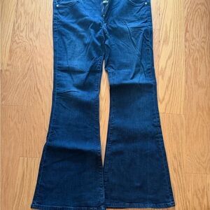 Pilcro Dark Blue Flare Jeans